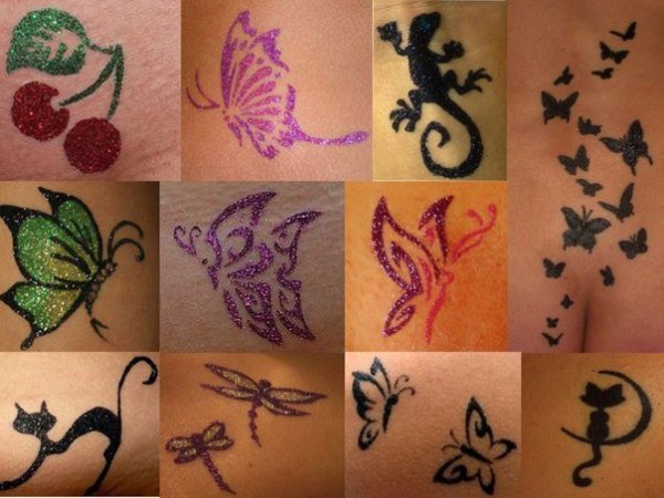 Временные интимные тату