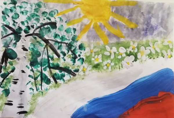 Рисование моя Россия подготовительная