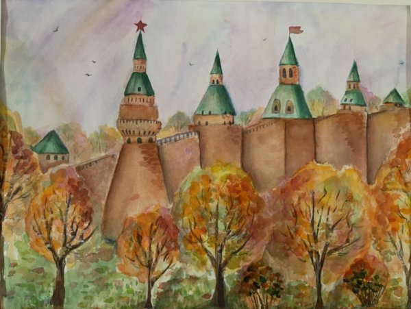 Рисунок осень в Подмосковье