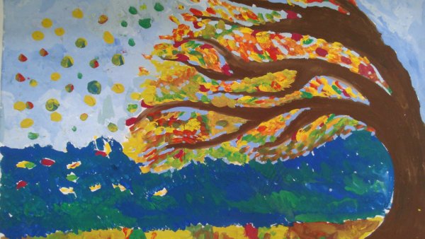 Рисунки красками