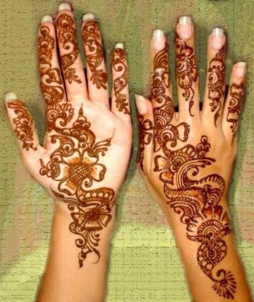 Мехенди буквы на руке