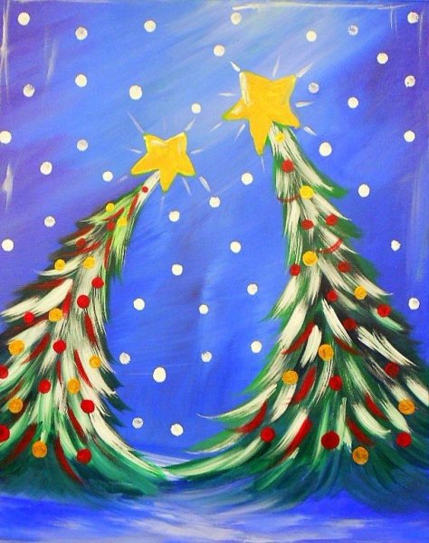 Рисование Новогодняя елка