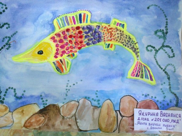 Рисование на тему рыбы