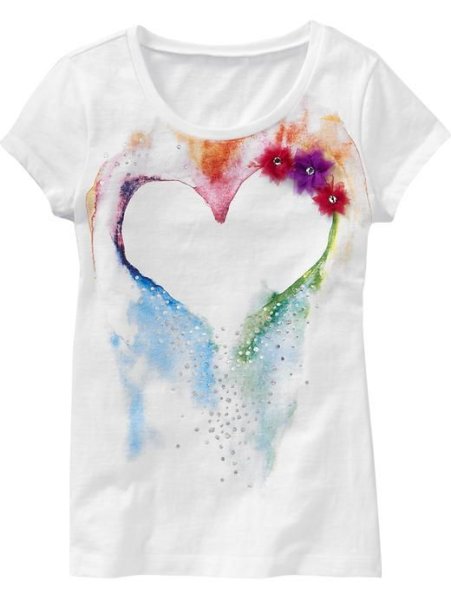 Декор футболки восковыми мелками