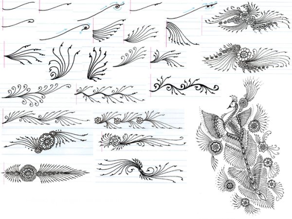 Мехенди пошагово для начинающих узоры