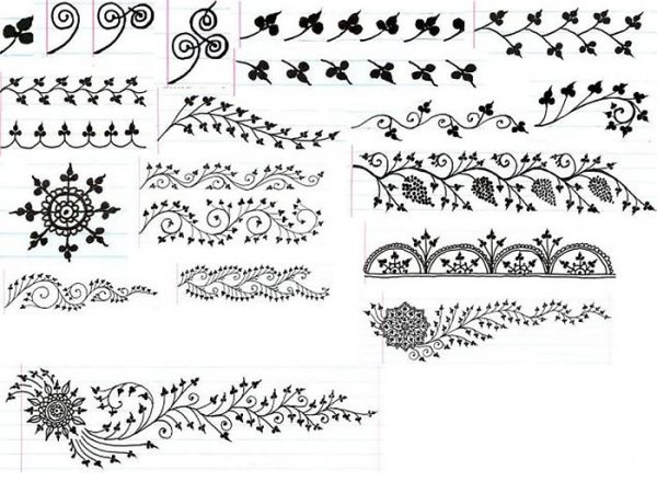 Мехенди узоры для начинающих