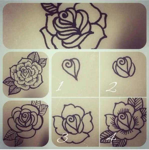 Тату хной для начинающих пошагово