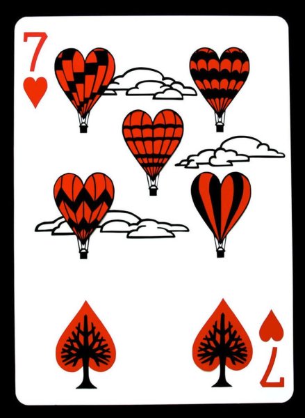 Игральная карта с двух сторон