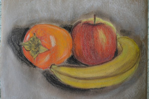 Рисование пастелью натюрморт