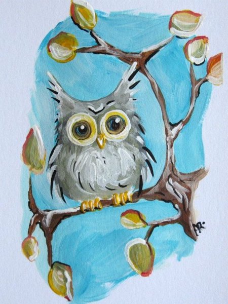 Сова рисунок