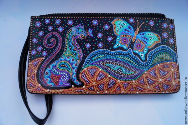 Точечная техника рисования акриловыми красками