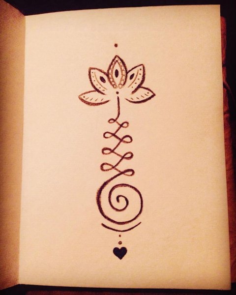 Буддистская символика Уналоме с лотосом