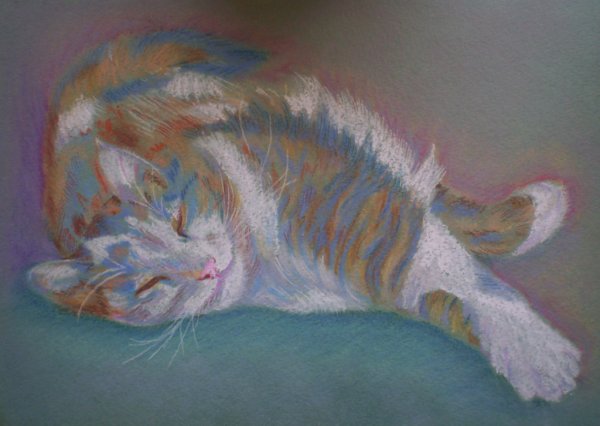 Рисуем пастелью животных