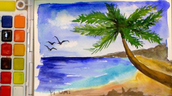 Море рисунок