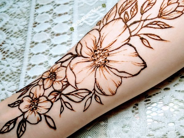 Мехенди роза