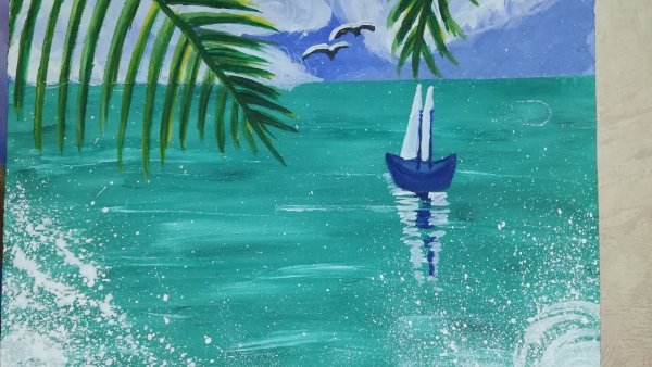 Интуитивное рисование море