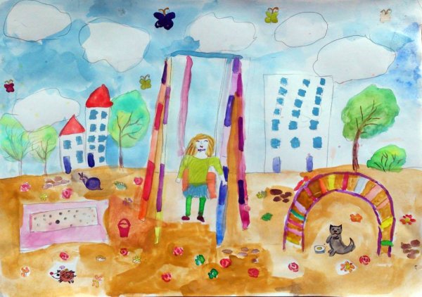 Яркие краски детства рисунки