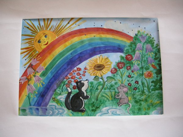 Рисование на тему Радуга