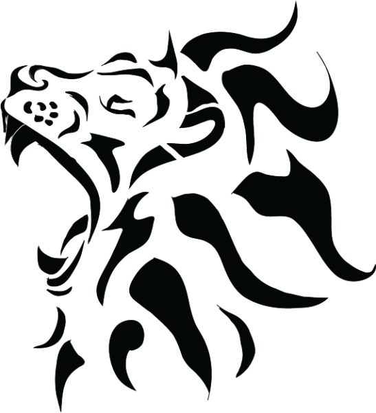 Трайбл узор Лев