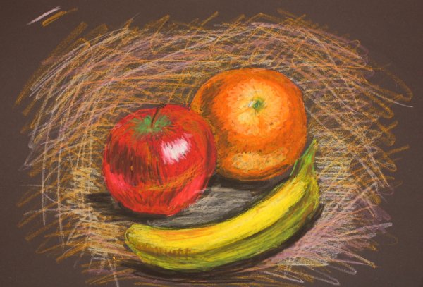 Фрукты пастелью сухой