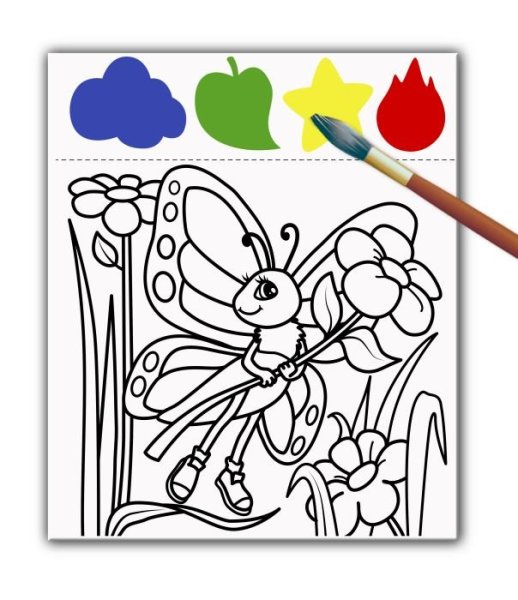 Раскрашивание красками для детей