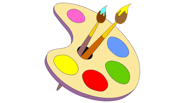 Палитра и кисти