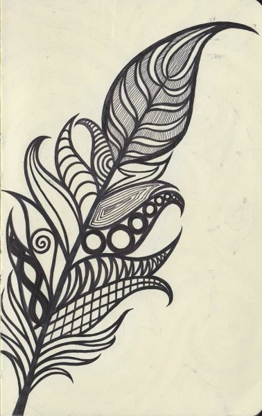 Мехенди перо