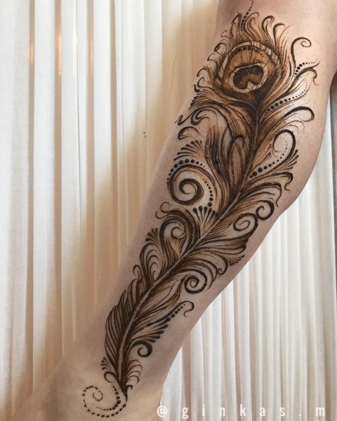 Перо мехенди тату