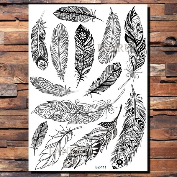 Мехенди перо