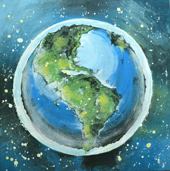 Земля из космоса живопись