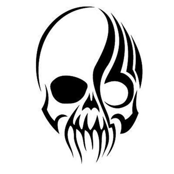 Череп из хны