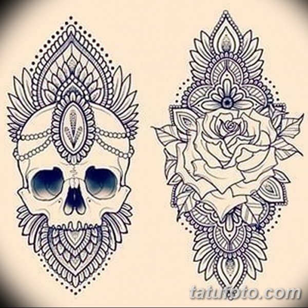 Тату в стиле Мандала