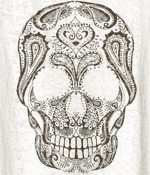 Череп из хны