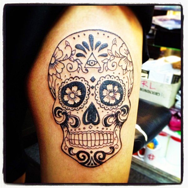 "El dia de los muertos тату