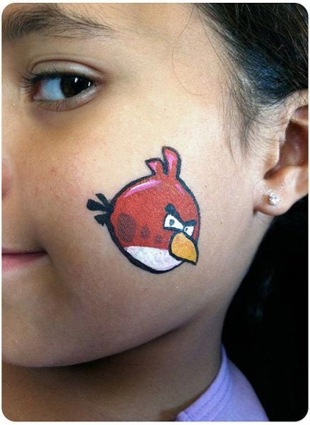 Аквагрим на щеке