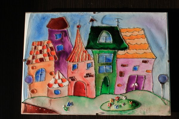 Витражи сказочные домики