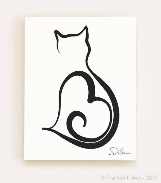 Тату кошка эскизы для девушек