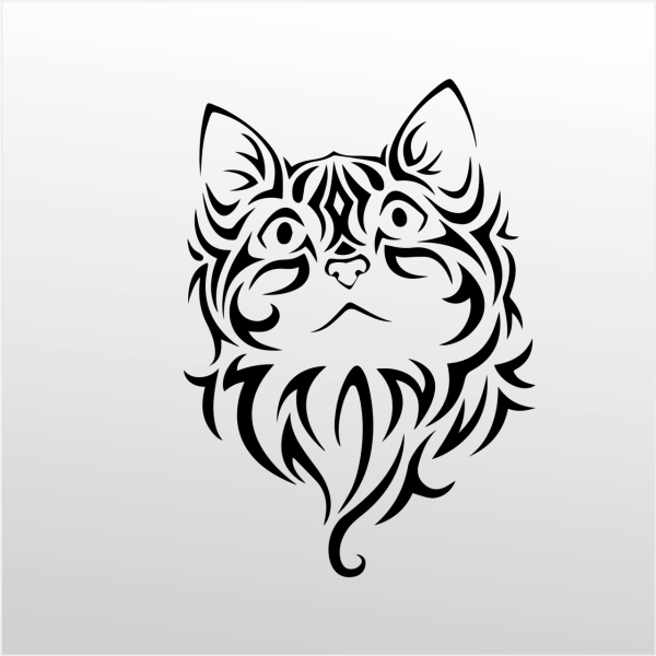 Эскизы котов для тату