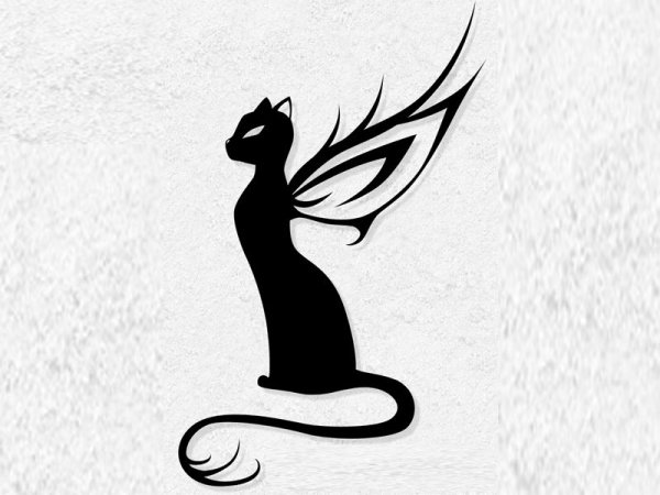 Тату кошка эскизы для девушек