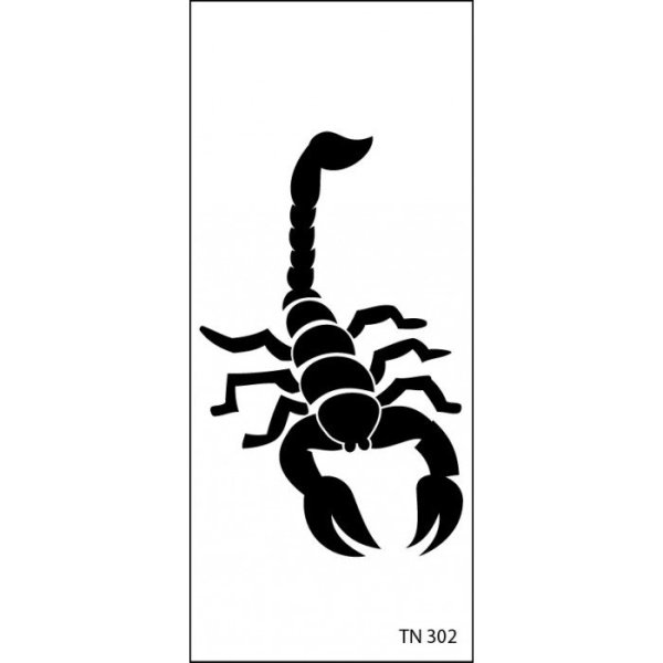 Тату хной Скорпион