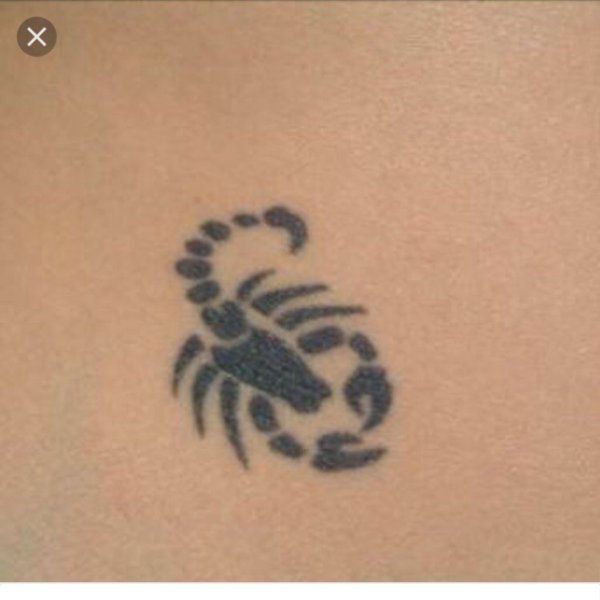 Татуировка хной Скорпион