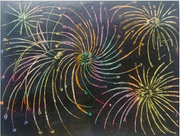 Рисование салют