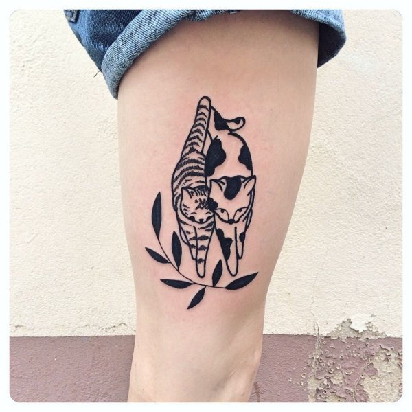 Тату кошка