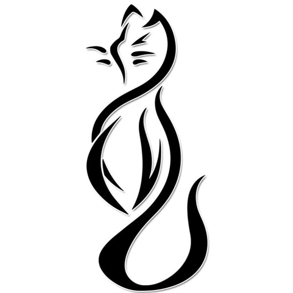 Тату кошка эскизы