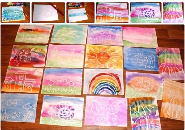 Рисование свечой