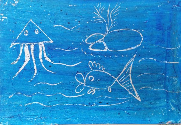 Зимнее окошко рисование