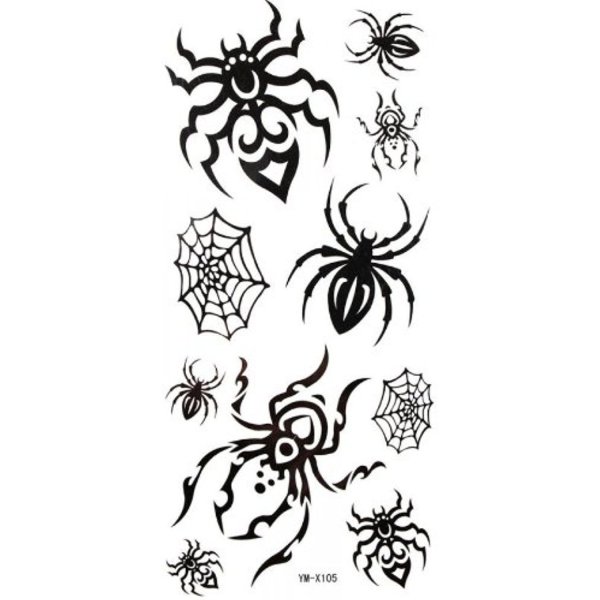 Узор хной паук