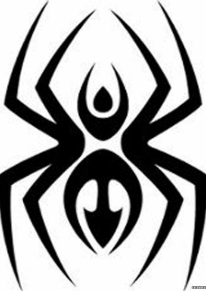 Тату легкие паук