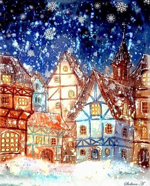 Сказочный зимний городок