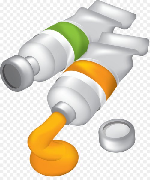 Тюбик краски вектор